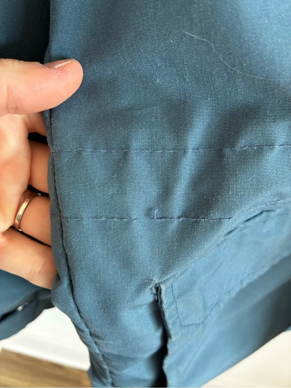 VTG 80s American Jac Mountain Parka Blue Jacket Lined XL Gorpcore *Clean, Flaws